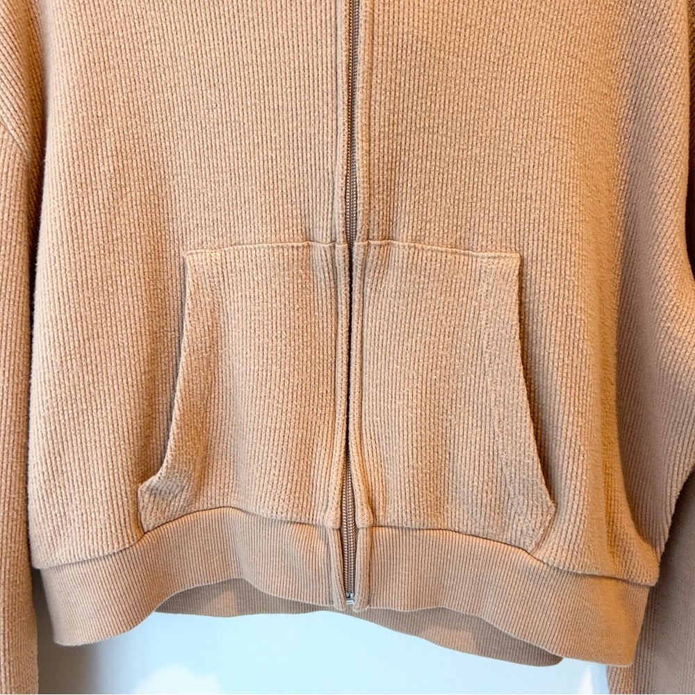 Skims Lounge Hoodie Waffle Tan Size Extra Large - Picture 6 of 12